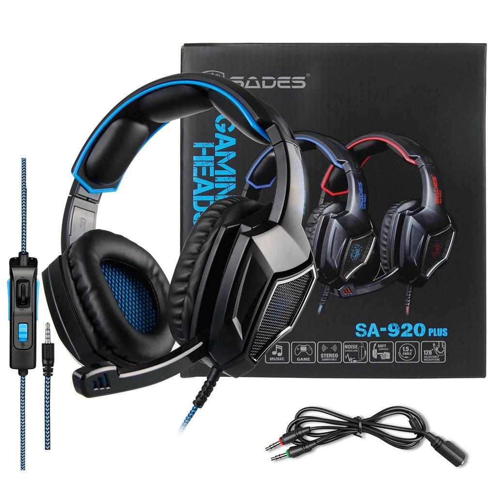 3.5mm Jack Headset Wired Headphone EarBuds Adjustable Headhand for XBOX One