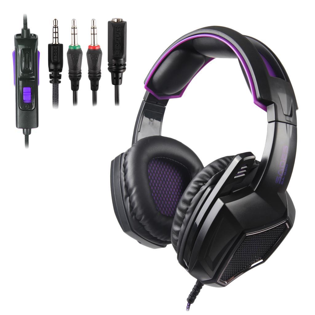 3.5mm Headset Earphone Headphone Adjustable Microphone for PC Computer New