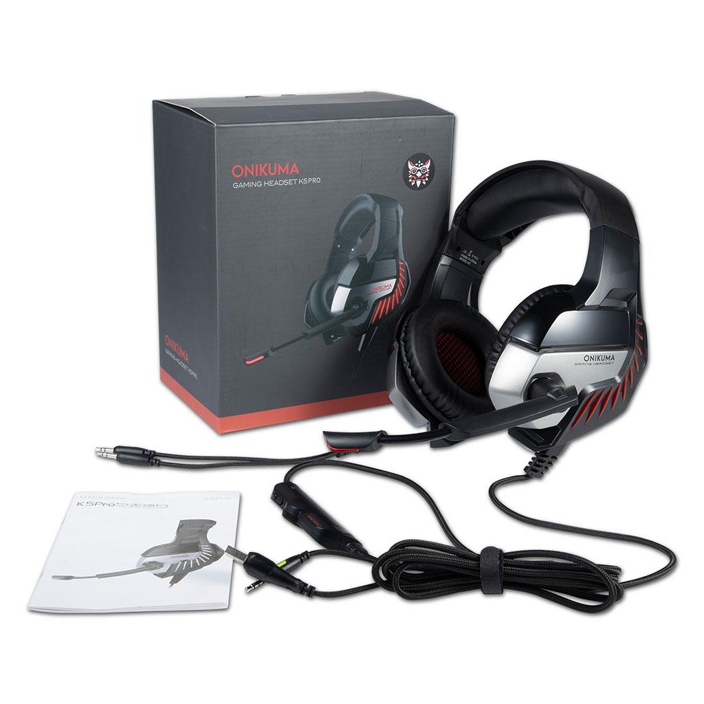 Wired 3.5mm Headphone Universal Gaming Headset Earpiece with Microphone Red