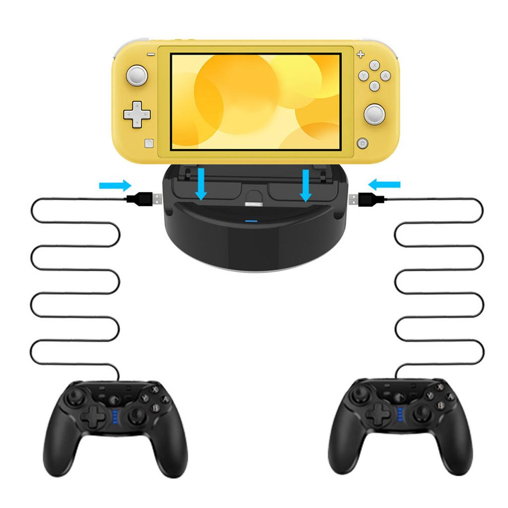 Mini Charging Dock Charge Docking Station with Flip Stand for Switch Lite