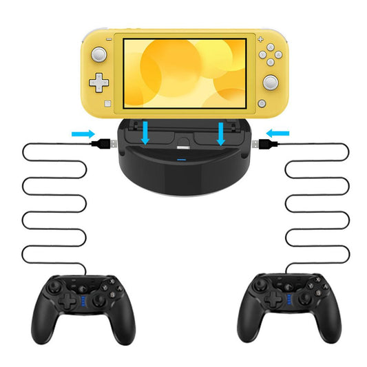 Mini Charging Dock Charge Docking Station with Flip Stand for Switch Lite