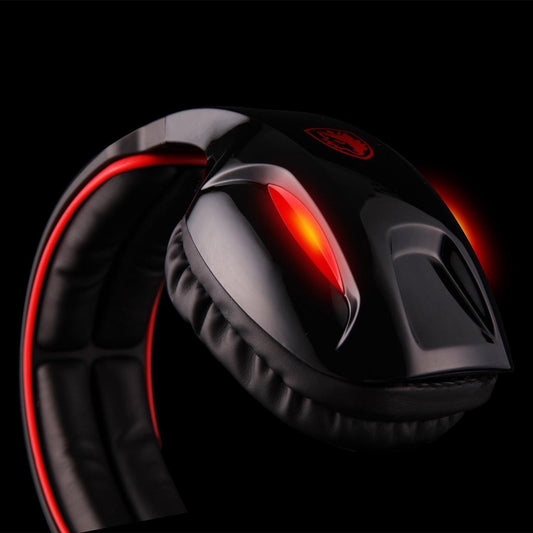 Universal Sades7.1 Stereo Headsets Surround Sound Gaming headphones MIC Red