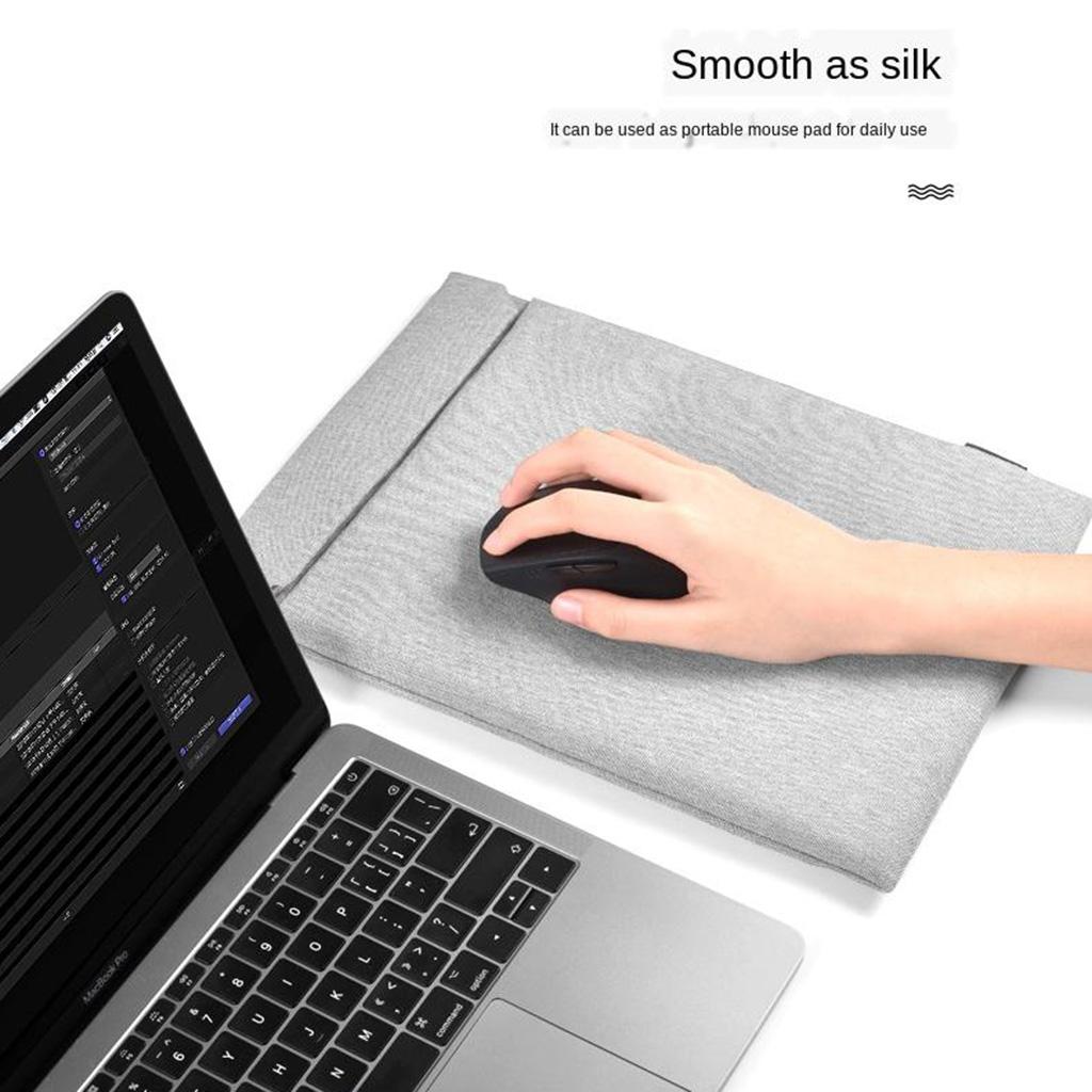 Laptop Sleeve  Carrying Case Bag Cover Compatible with 15Inch Gray
