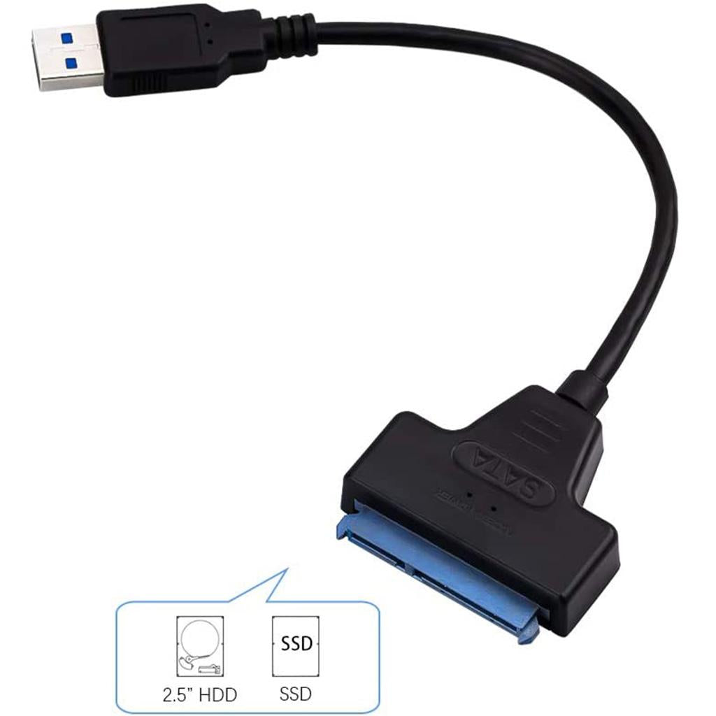 High Speed USB 3.0 to SATA 22 Pin Cable 2.5 "Hard Drive Adapter Compatible