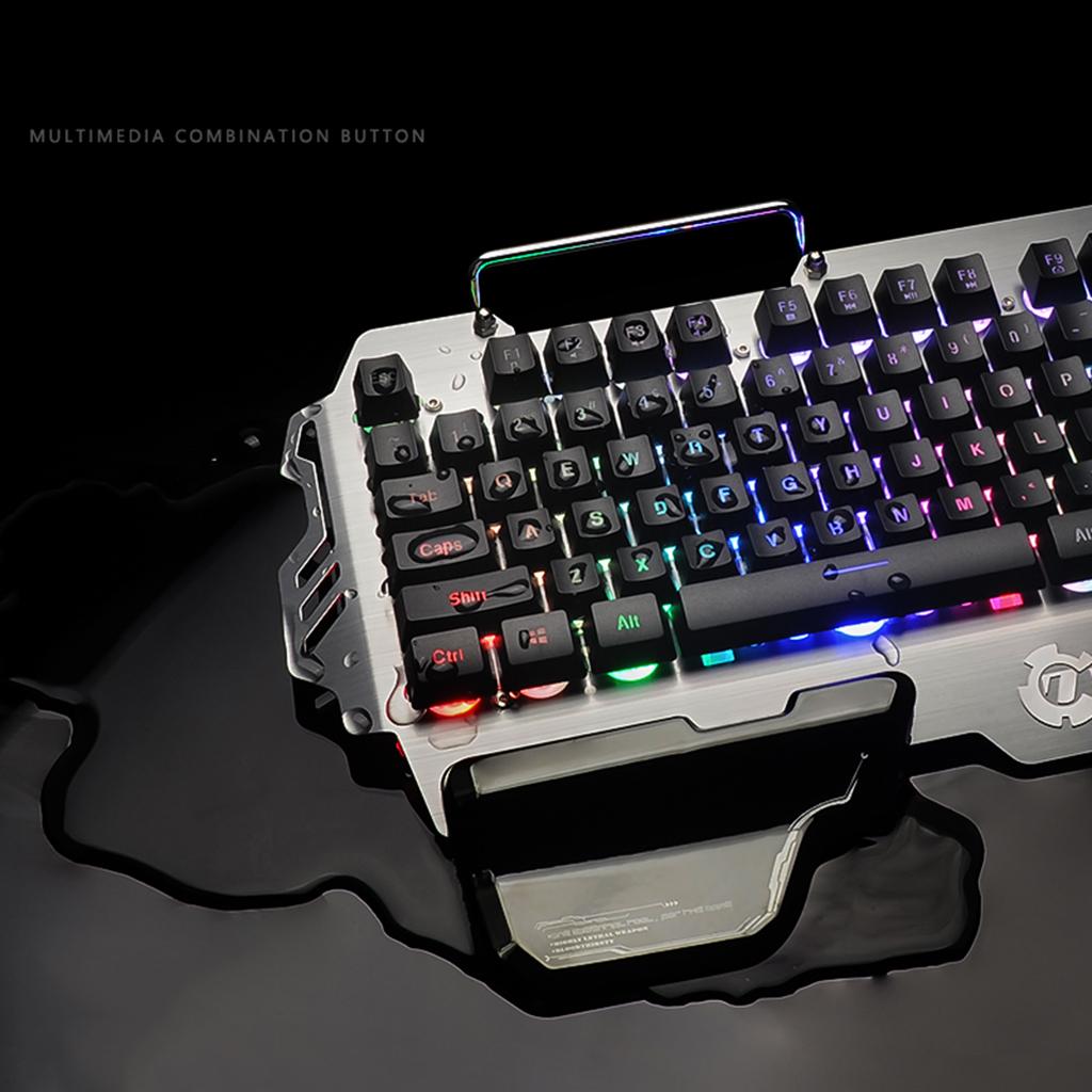 PK-900 Gaming Keyboard Backlight w/Mobile Phone Stand Holder for Laptop PC