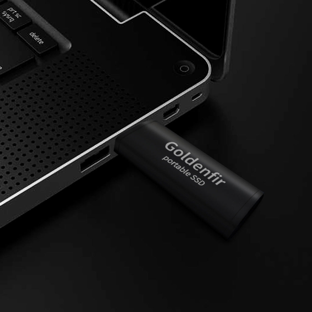 Goldenfir Portable Solid State Drive USB 3.0 External SSD Drive Black 128GB