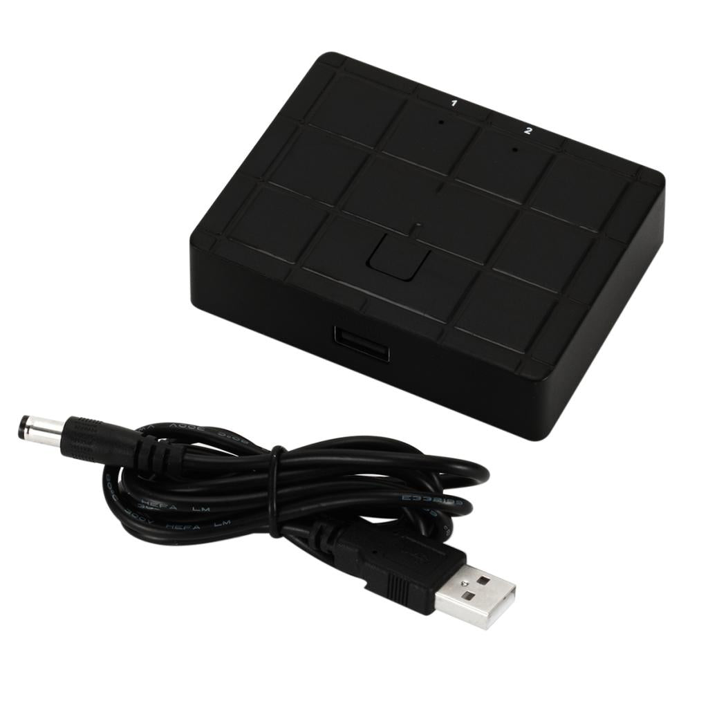 2 Ports USB 2.0 Device Sharing Switcher Adapter Box for Scanner Printer
