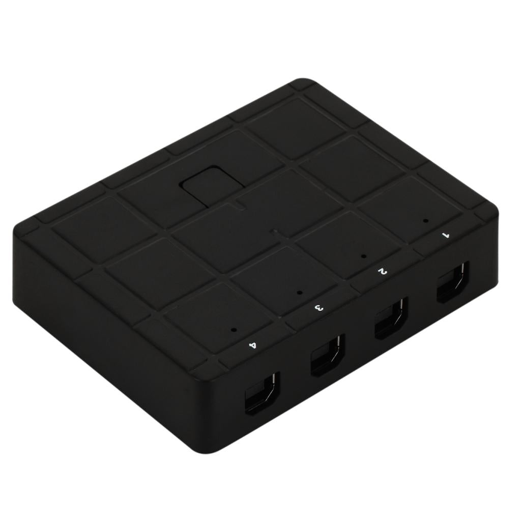 1Pcs 4 Ports USB 2.0 Sharing Switch Box Switcher Adapter for Scanner Printer