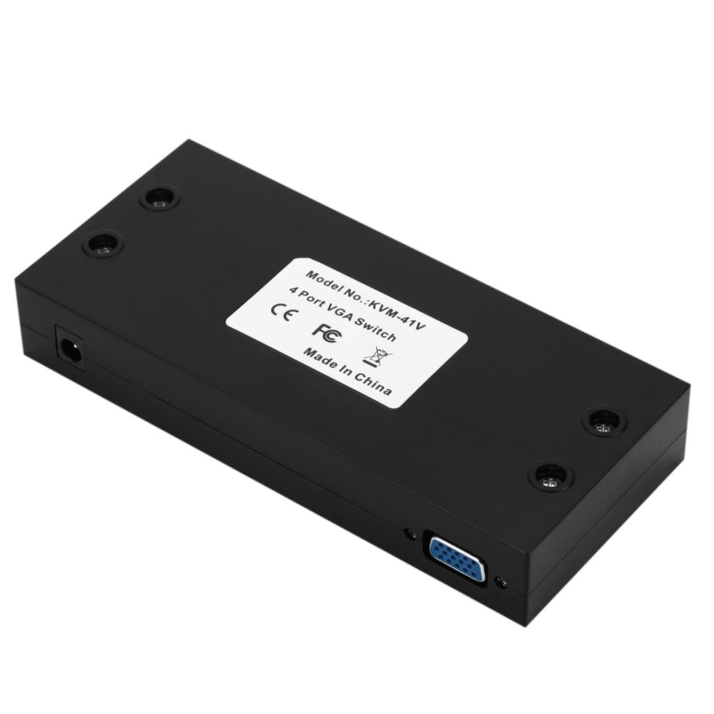 4 Port VGA Video Switch box Selector 4 in 1 Out for LCD PC