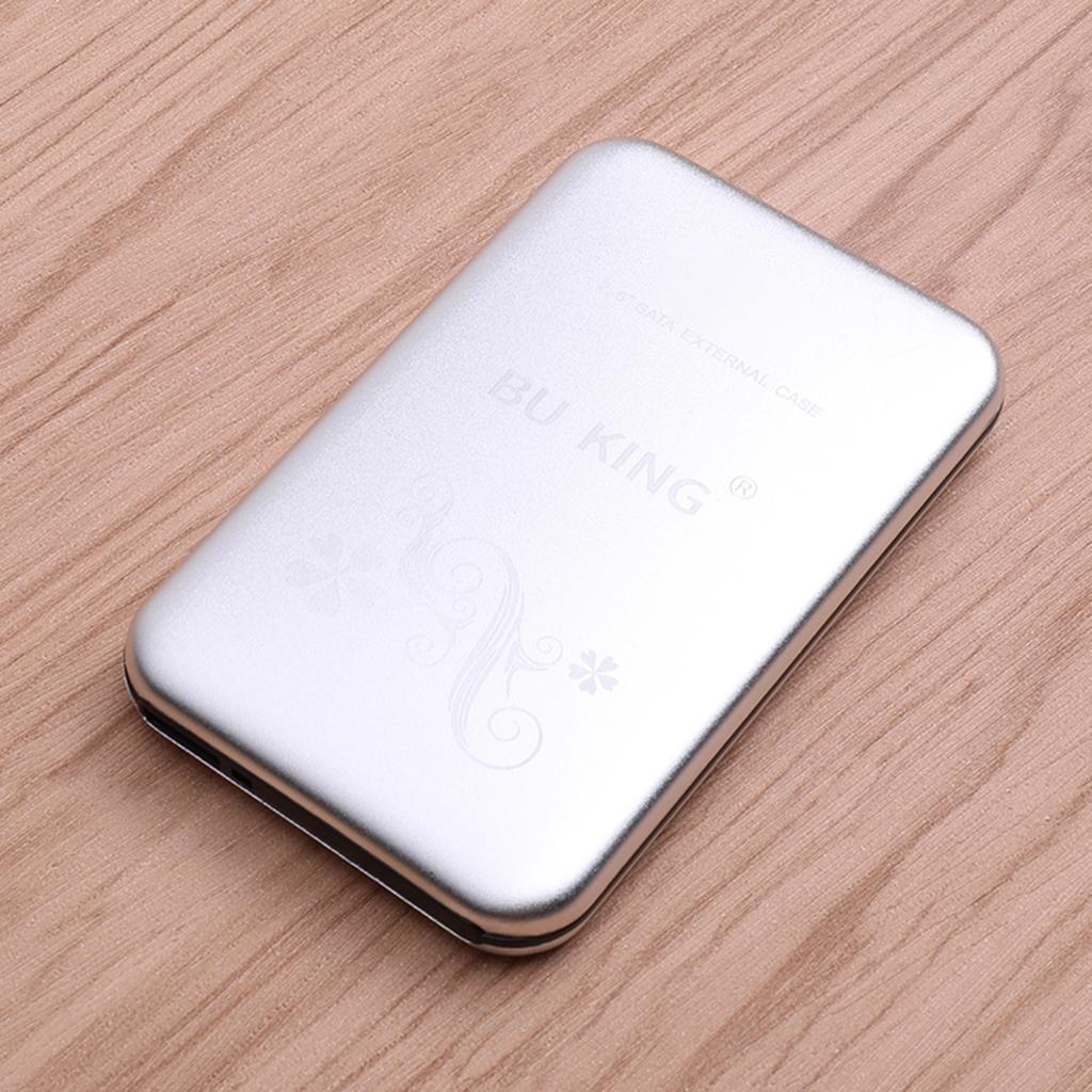 BUKING Portable 2.5'' Mobile HDD USB 3.0 External Hard Disk Drive 60G Silver