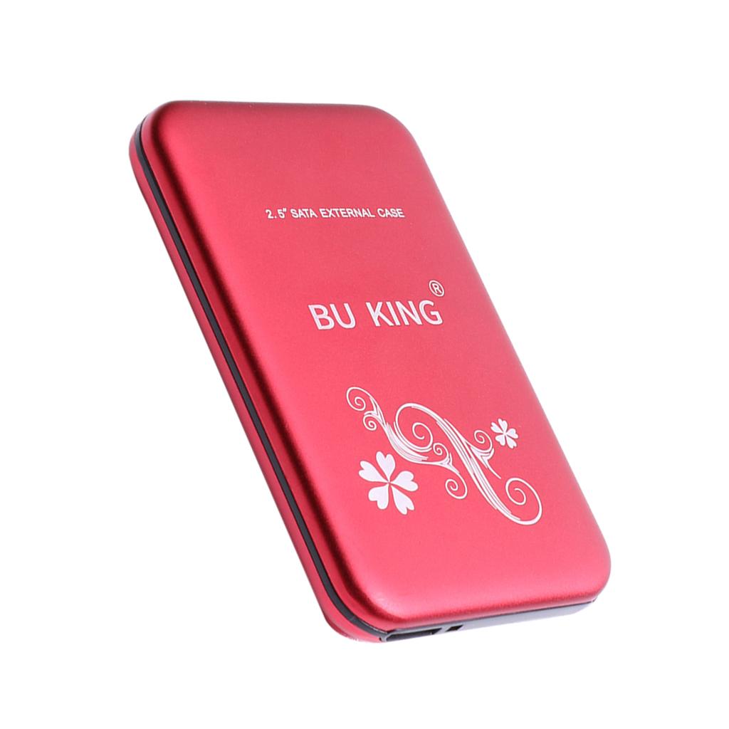 BUKING Portable 2.5'' Mobile HDD USB 3.0 External Hard Disk Drive 120G Red