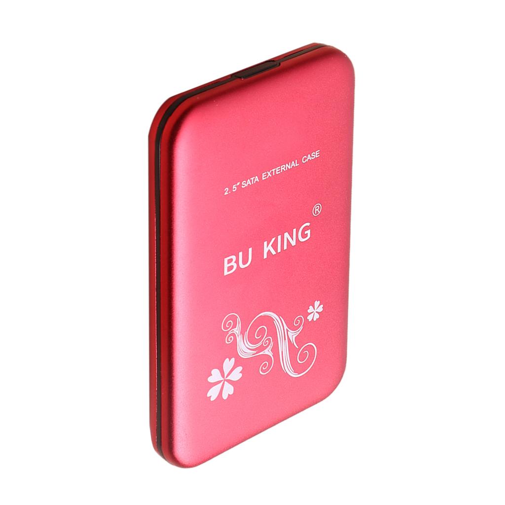 BUKING Portable 2.5'' Mobile HDD USB 3.0 External Hard Disk Drive 500G Red