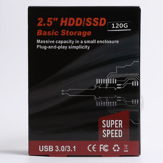 2.5" 120GB External SATA USB 3.0 Hard Drive Disk HDD SSD Enclosure New