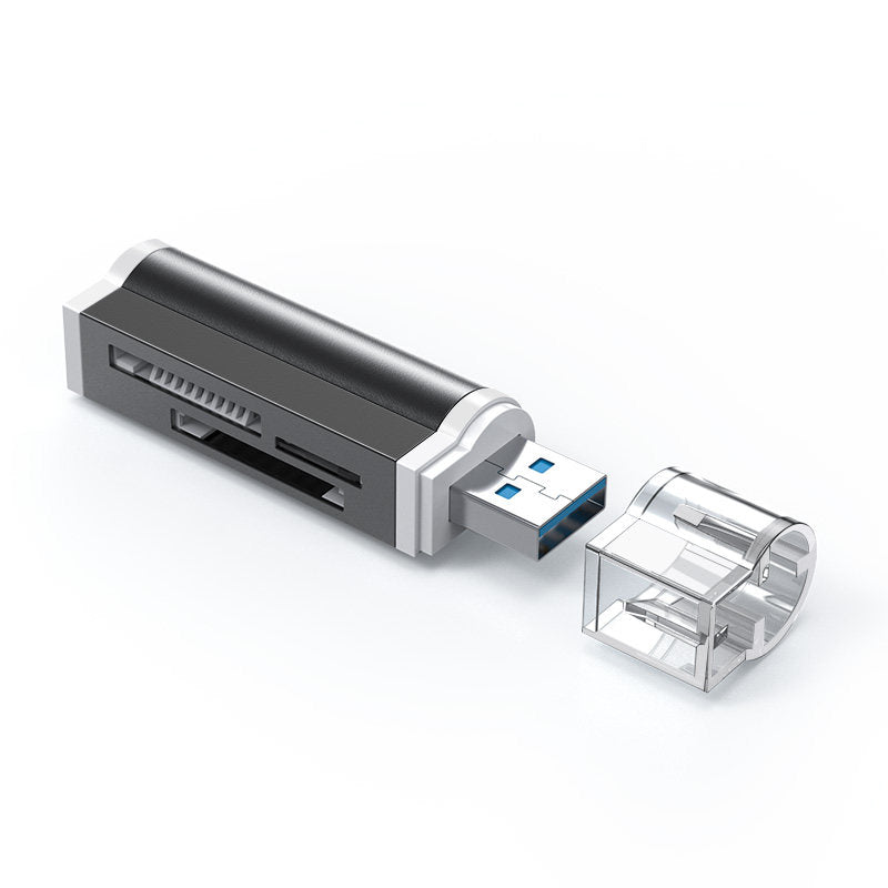 USB 2.0 Memory Card Reader Adapter for Micro SD TF M2 MS Golden