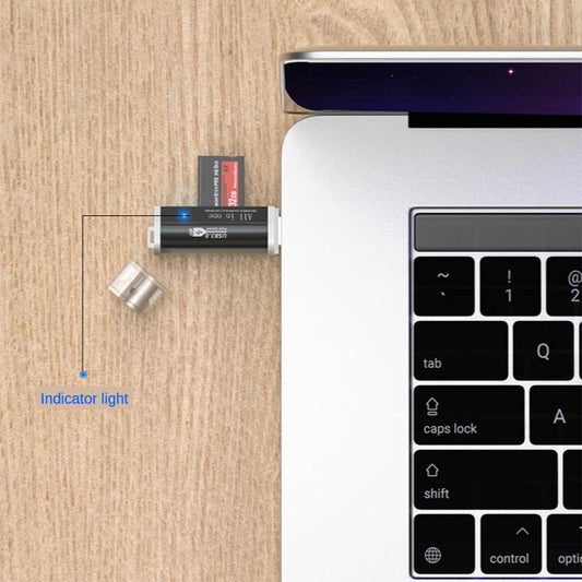 USB 3.0 Memory Card Reader Adapter for Micro SD TF M2 MS Card Silver