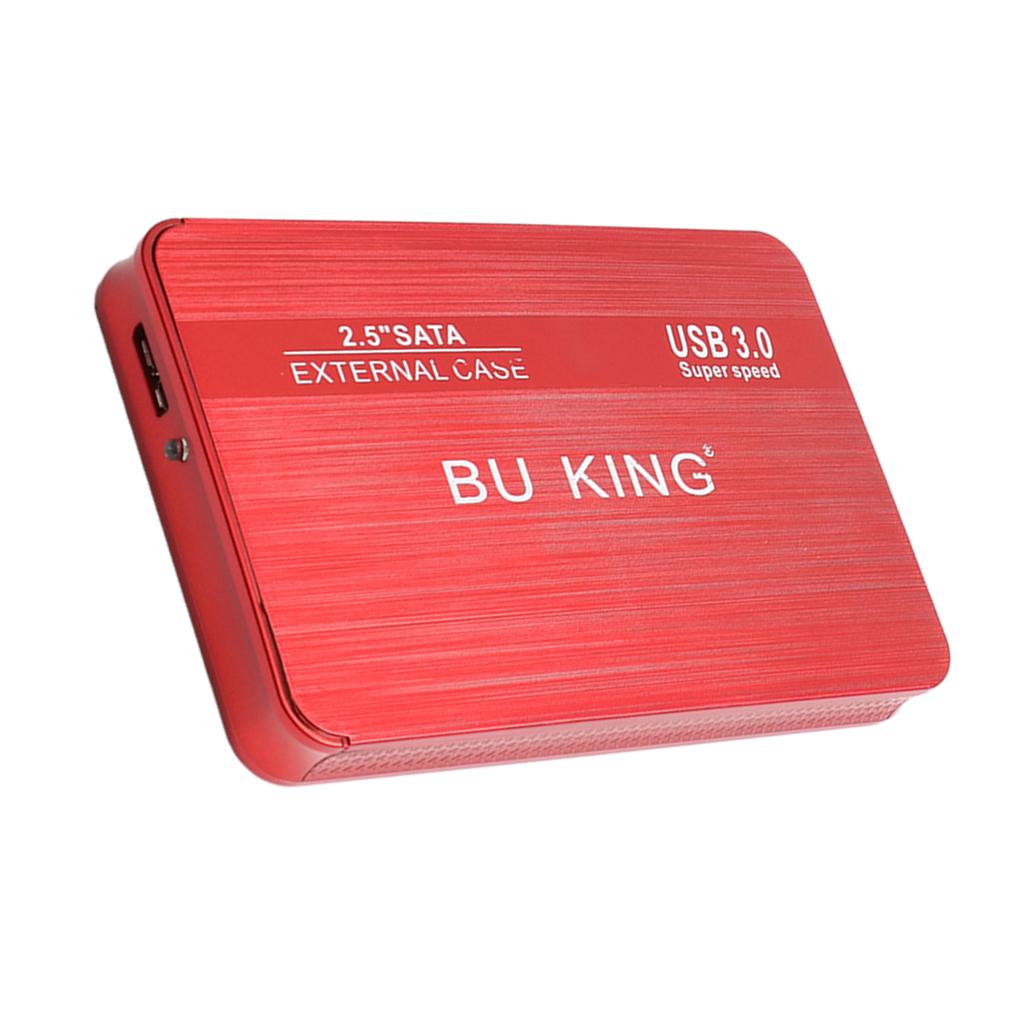 2.5'' 40G External Hard Disk Drive USB 3.0 Data Transfer HDD Box Case Red