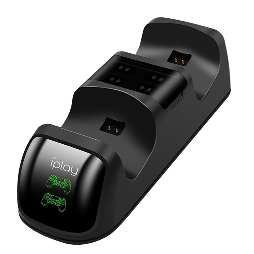 Wireless Handle Dual Charging Dock Station with LED Light FOR PS4 slim/ Pro