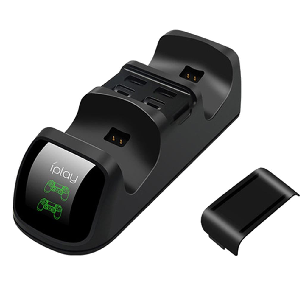 Wireless Handle Dual Charging Dock Station with LED Light FOR PS4 slim/ Pro