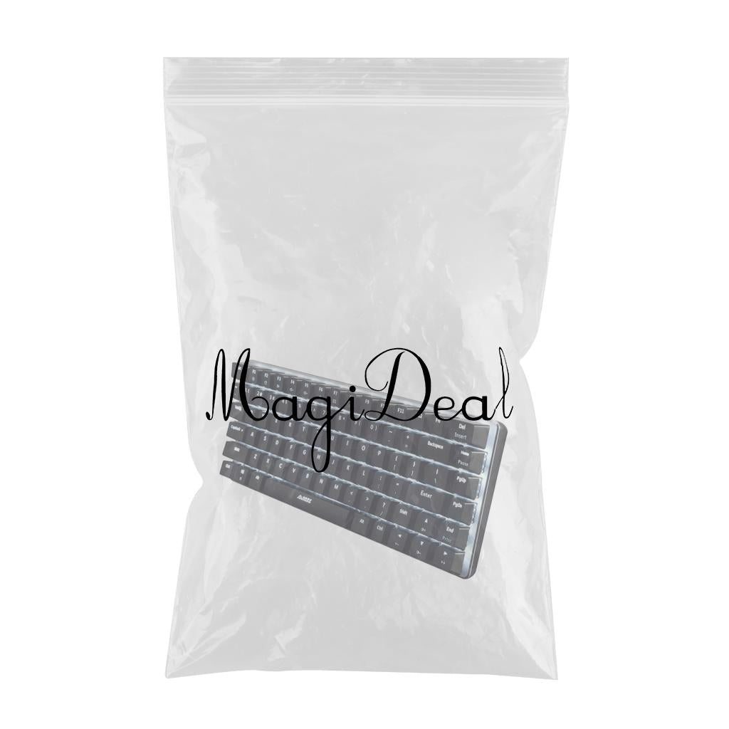 AJAZZ Mechanical Keyboard Portable 82 Keys Black Switches-Black-White Light