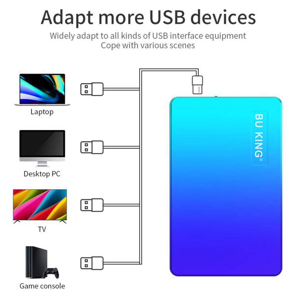 Portable USB 3.0 Hard Drive Disk HDD 5Gbps for Laptop 60G