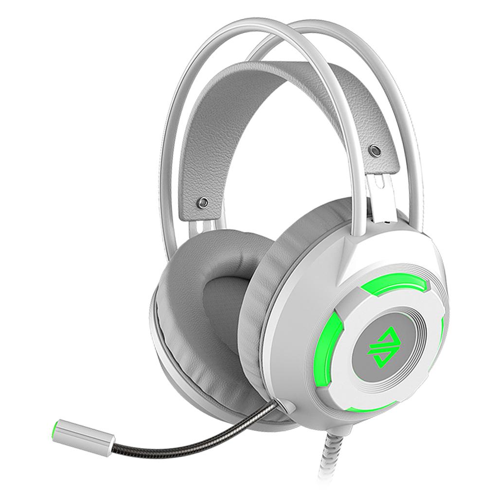 AX120 Stereo Gaming Noise-cancelling Wired Headset White (USB)