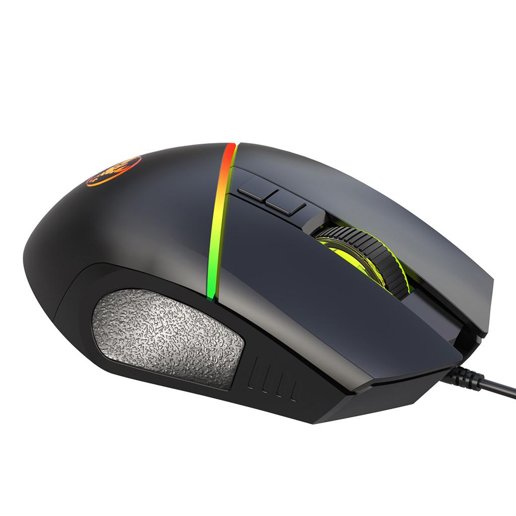 Mini One-Handed Gaming Keyboard Mouse Combo USB Wired Game 35 Keys Accessory V100+A876