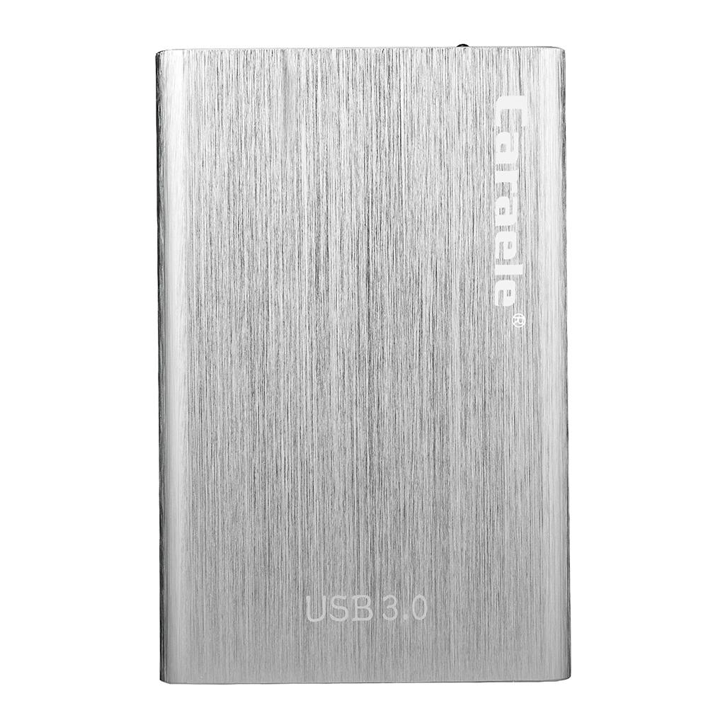 Portable High Speed USB3.0 External Hard Disk Drive Silver 2TB