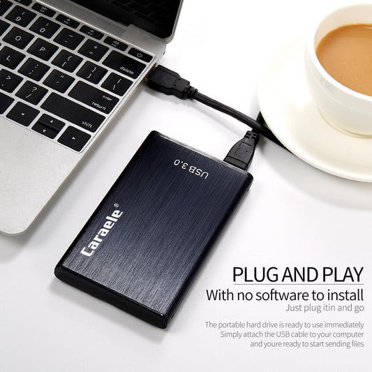 New Portable HDD External Hard Drive Disk USB 3.0 for PC Laptop Black 2T