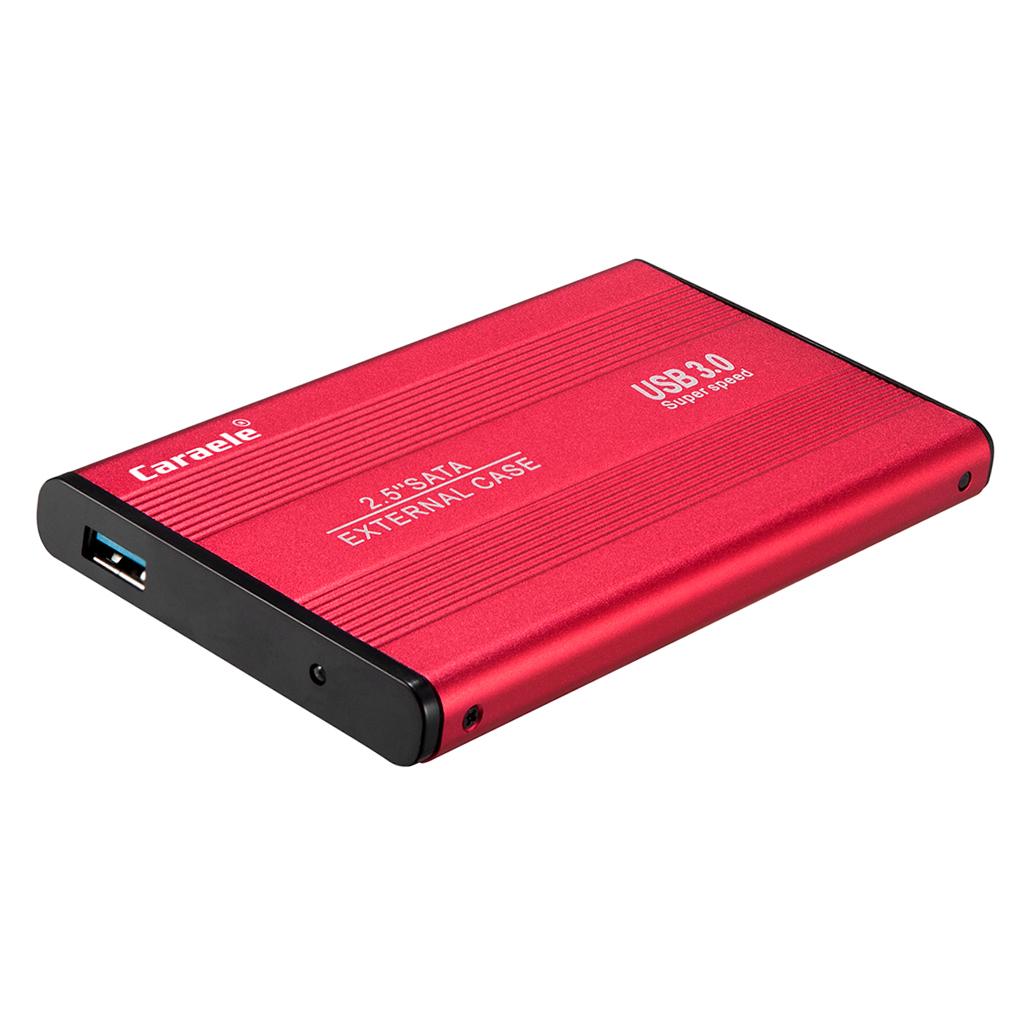 Portable High Speed USB 3.0 External Hard Disk Drive Red 1TB