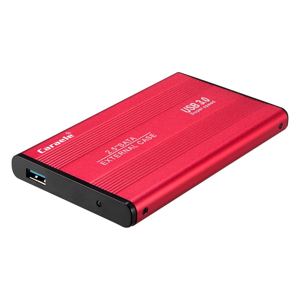 Portable High Speed USB 3.0 External Hard Disk Drive Red 2TB