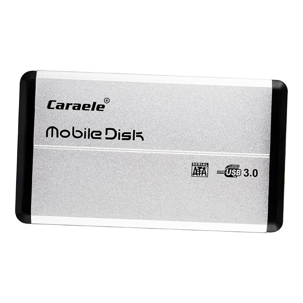 2.5in External USB Hard Drive Disk HDD Enclosure for Laptops Silver 1TB