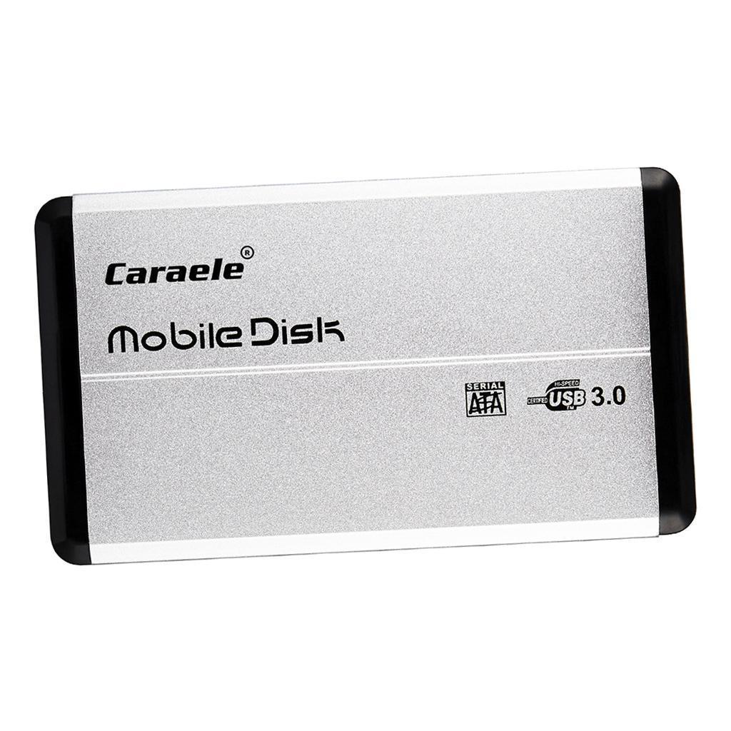 2.5in External USB Hard Drive Disk HDD Enclosure for Laptops Silver 2TB