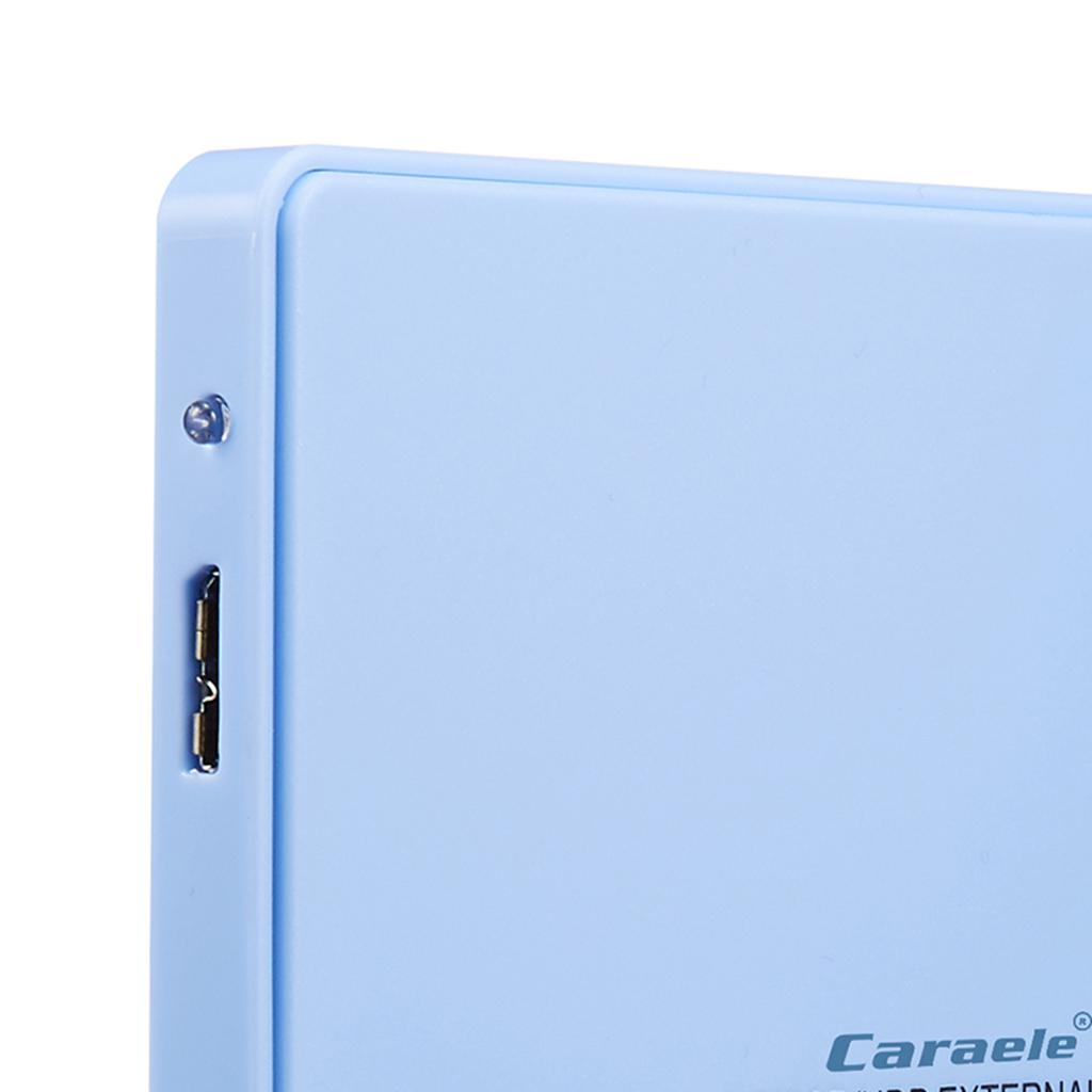 2.5in External USB Hard Drive Disk HDD SSD Enclosure for Laptop Blue 500GB