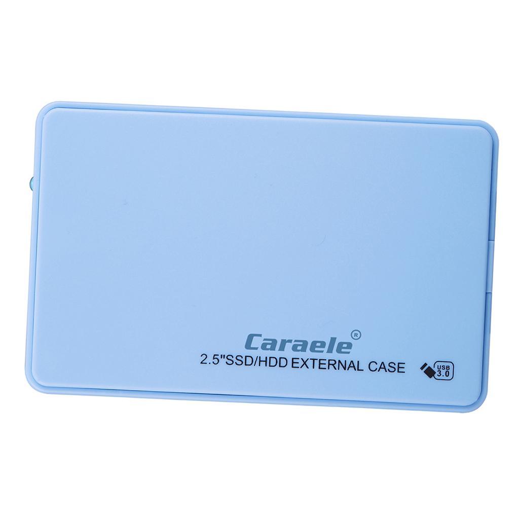 2.5in External USB Hard Drive Disk HDD SSD Enclosure for Laptop Blue 2TB