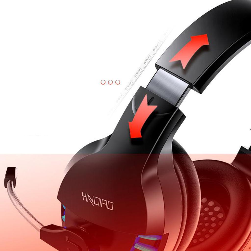 Stereo PC Gaming Headset Headphones Online Chatting with Microphone White C