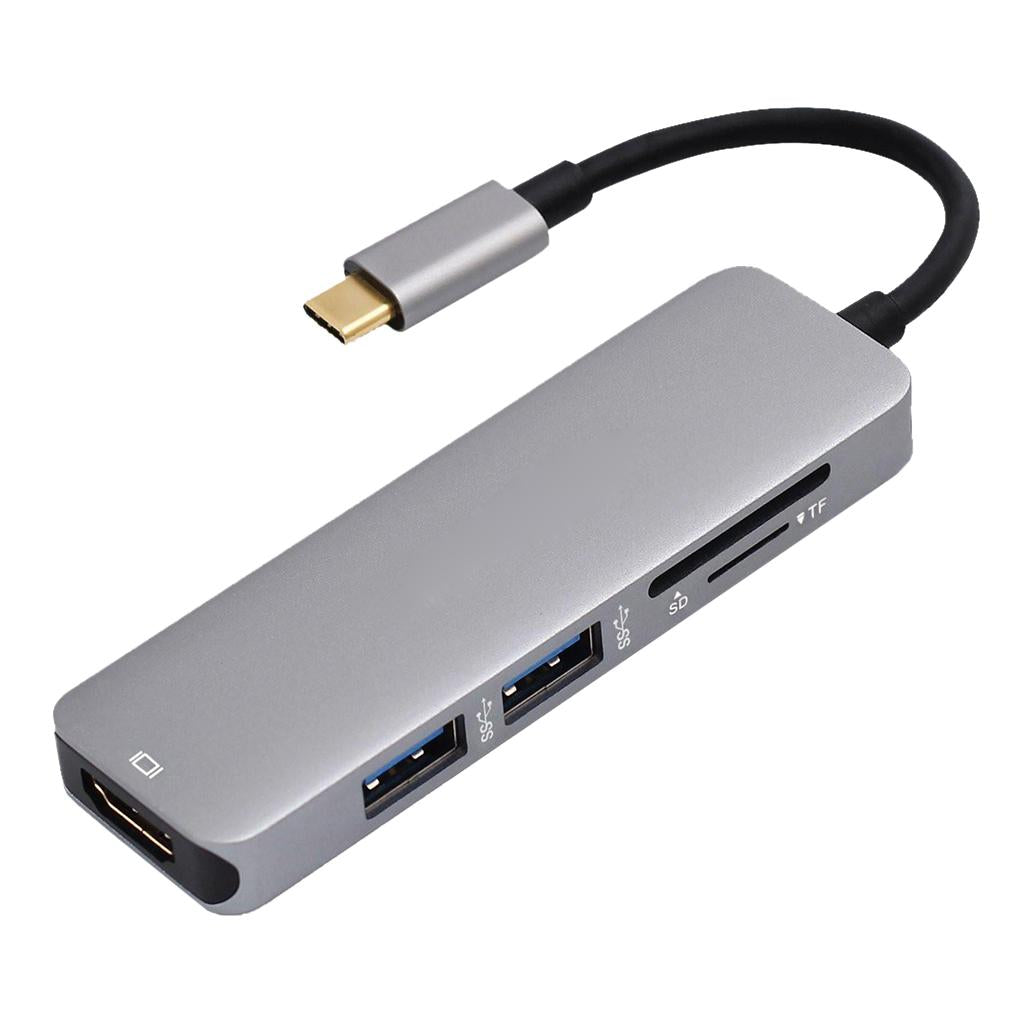 Type C USB 3.1 to HDMI USB 3.0 Adapter 5 in 1 Hub For Macbook Pro 2019/2018