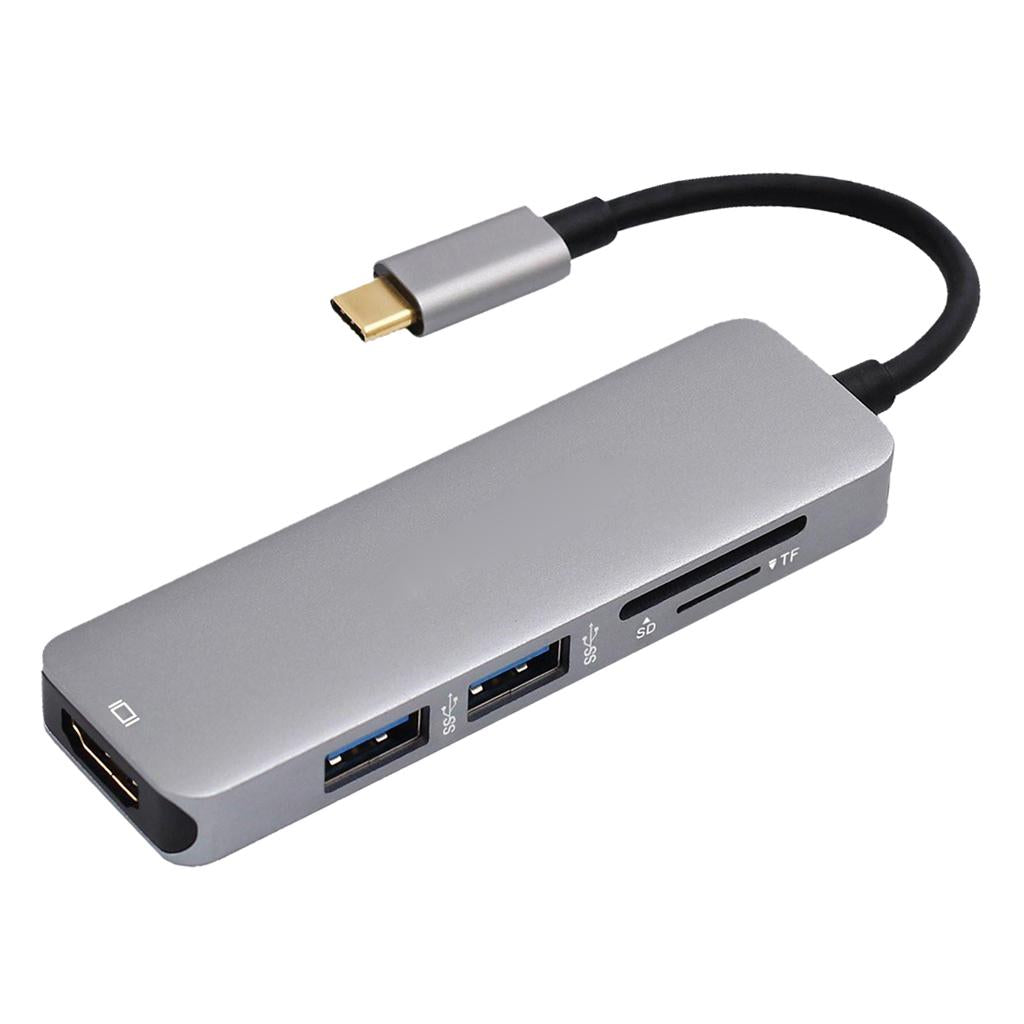 Type C USB 3.1 to HDMI USB 3.0 Adapter 5 in 1 Hub For Macbook Pro 2019/2018