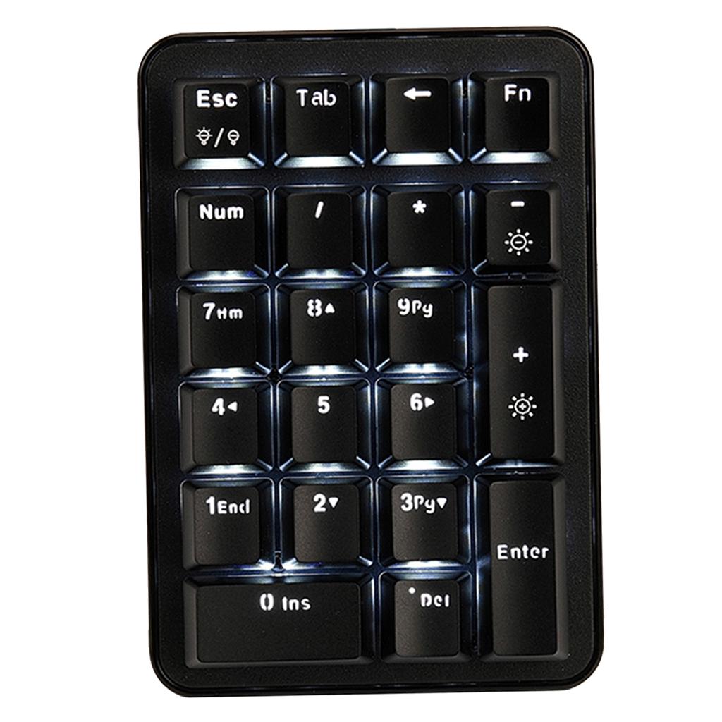 Ajazz Mini Gaming Keyboard Blue Switches 21 Keys Ergonomic Backlit Keypad