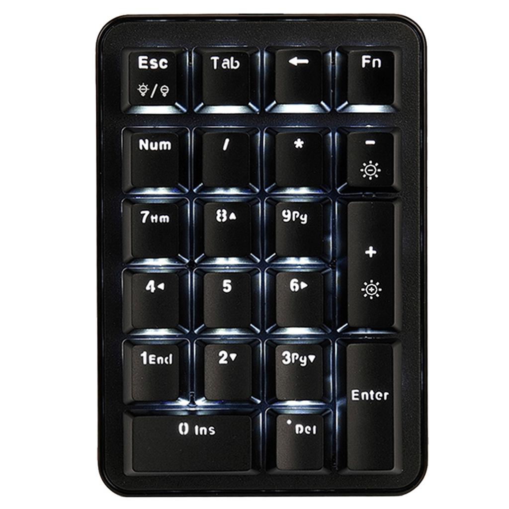Ajazz Mini Gaming Keyboard Blue Switches 21 Keys Ergonomic Backlit Keypad