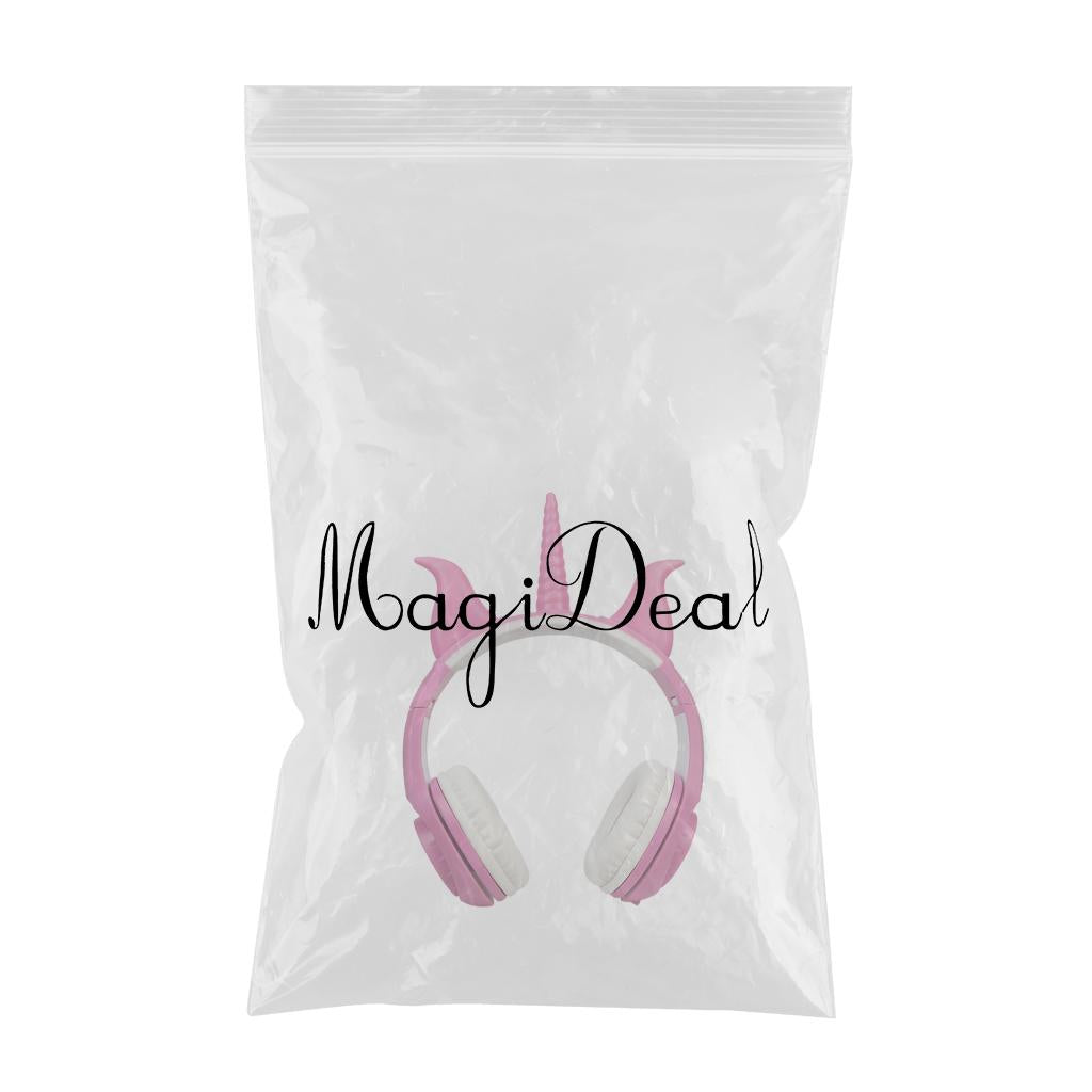 Cute Unicorn 3.5mm Wired Headphone Girls 103dB Music Headset Pink