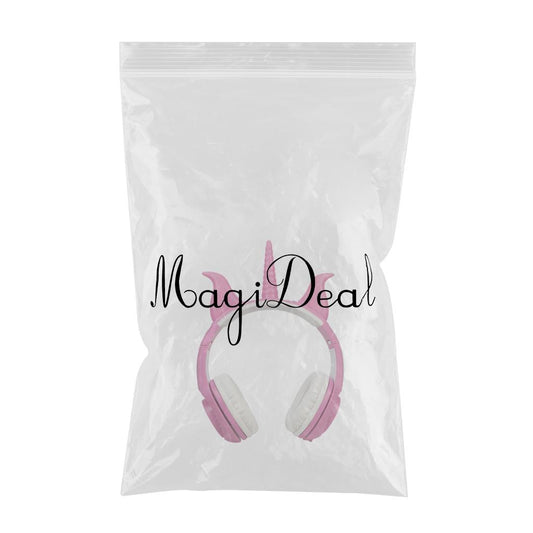 Cute Unicorn 3.5mm Wired Headphone Girls 103dB Music Headset Pink