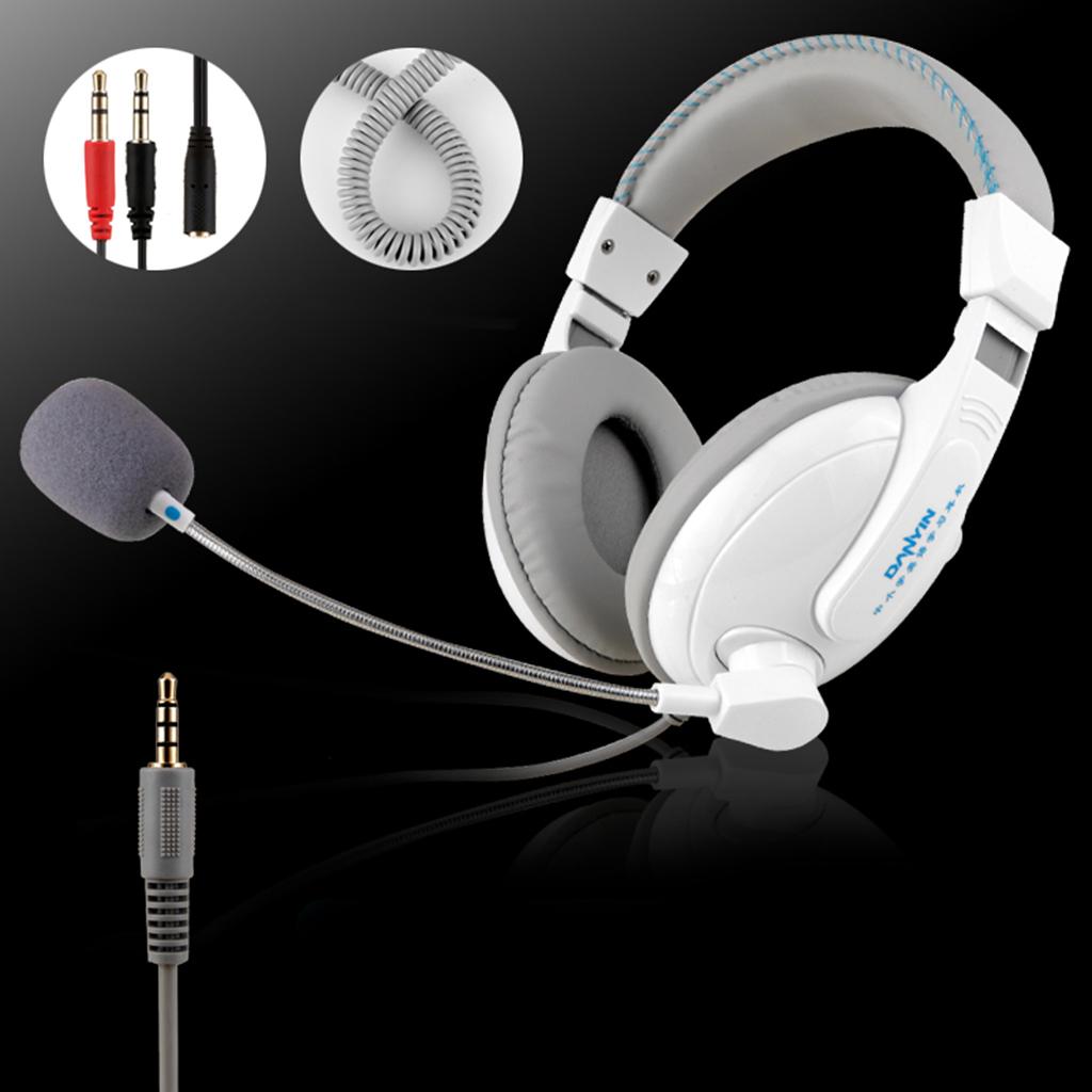 D3000 Wired Headset Children Students Learning Headphones  White 85DB