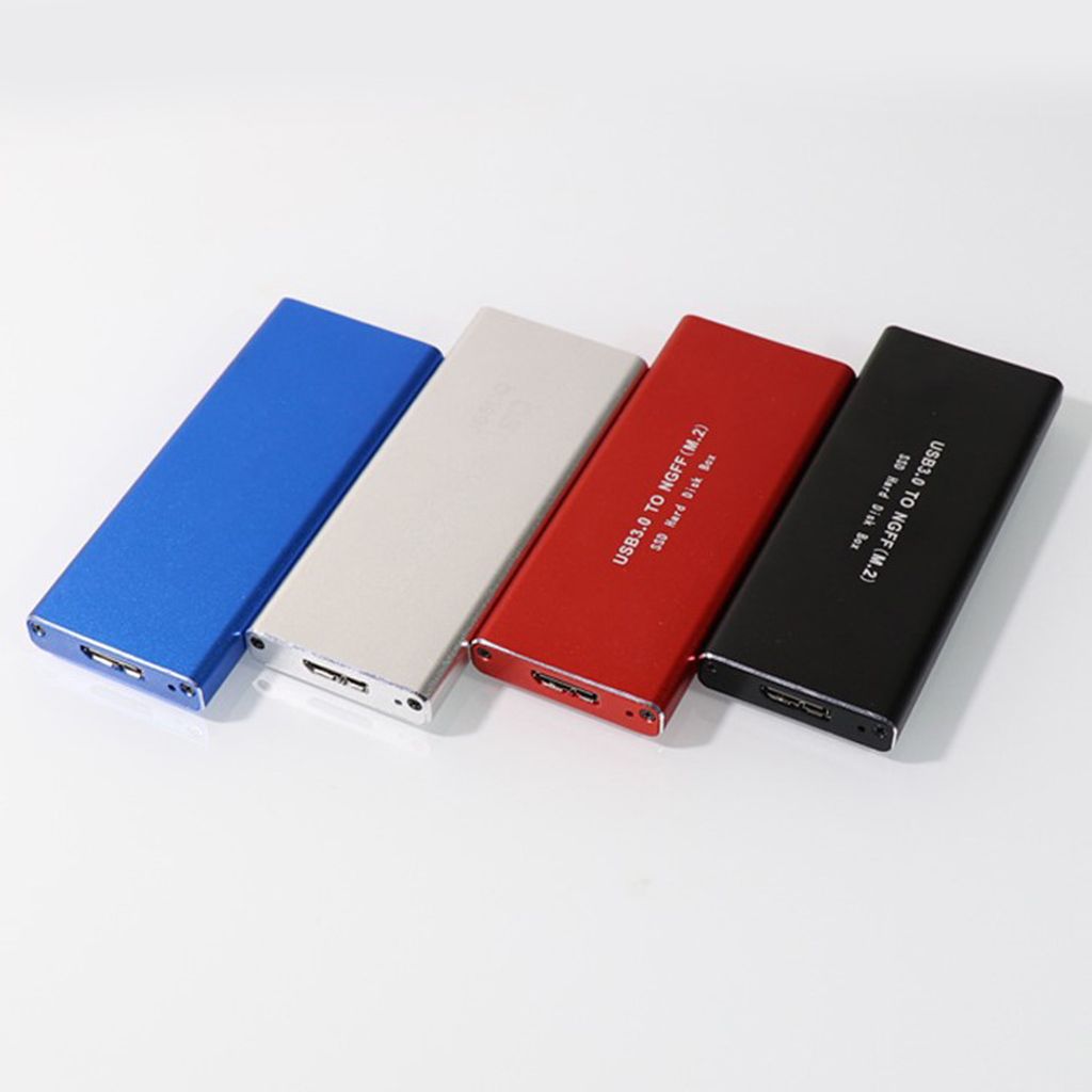 USB 3.0 to NGFF M.2 SSD Adapter Card External Case Enclosure Box Silver