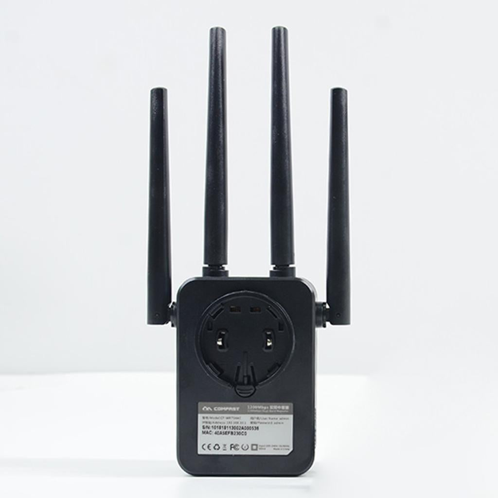 COMFAST 1200Mbps Wireless Booster 4 Antenna WIFI Range Extender EU Plug