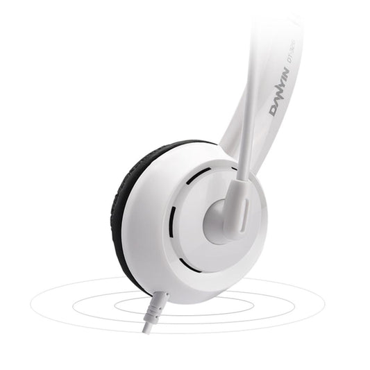 Kids Wired Headphones Over-ear Headset Gift for Children White 2x 3.5mm Jack