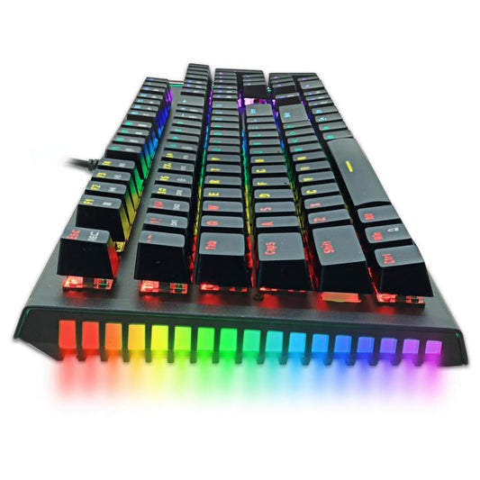 Mechanical Gaming Keyboard with RGB Backlit 104 Keys Blue Switches