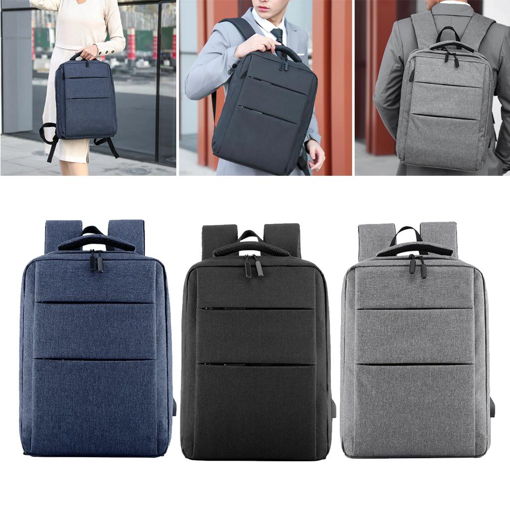 Laptop Backpack Business Travel Computer Bag w/ USB Charging Port  Blue