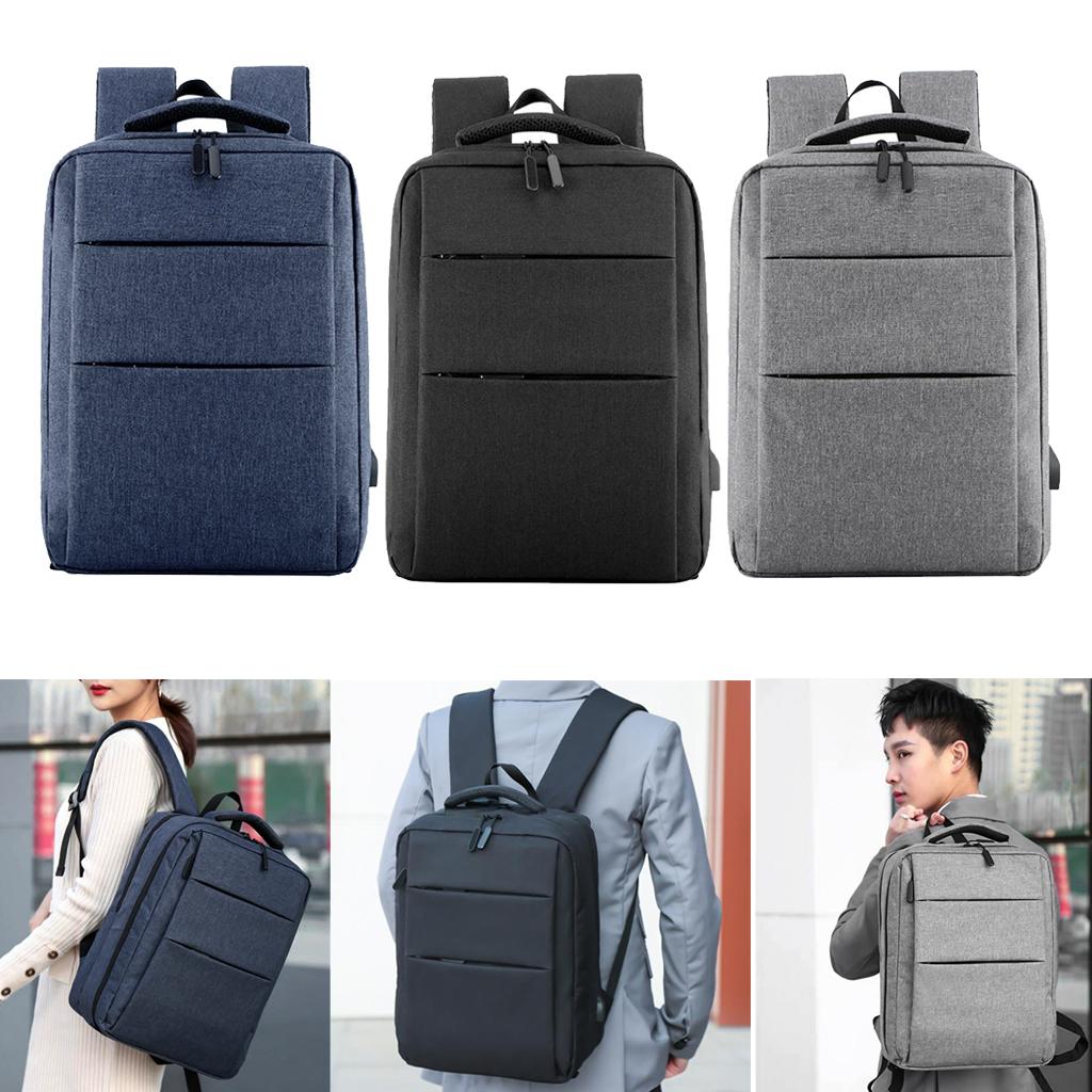 Laptop Backpack Business Travel Computer Bag w/ USB Charging Port  Blue