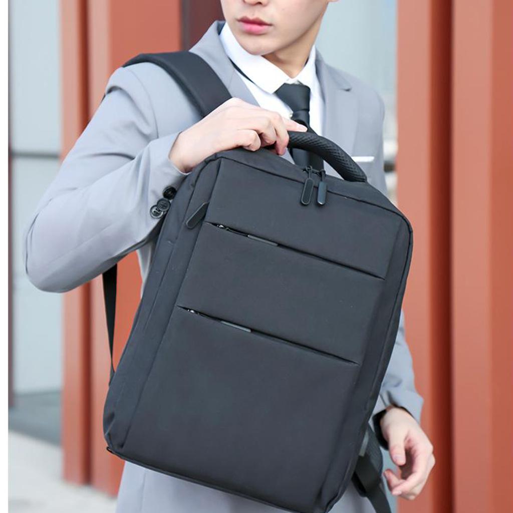 Laptop Backpack Business Travel Computer Bag w/ USB Charging Port  Black