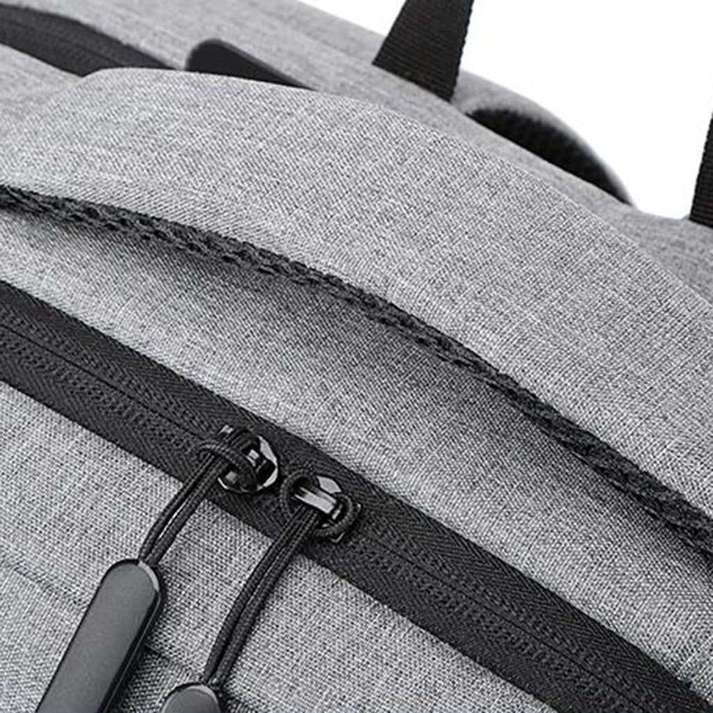 Laptop Backpack Business Travel Computer Bag w/ USB Charging Port  Gray
